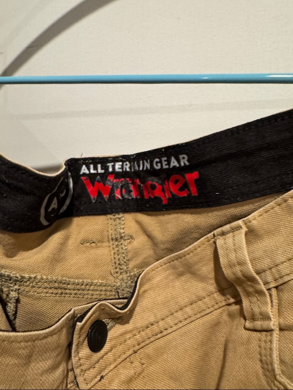 Wrangler Khaki Carpenter Chinos - Durable Men's Work Pants - Picture 2 of 10